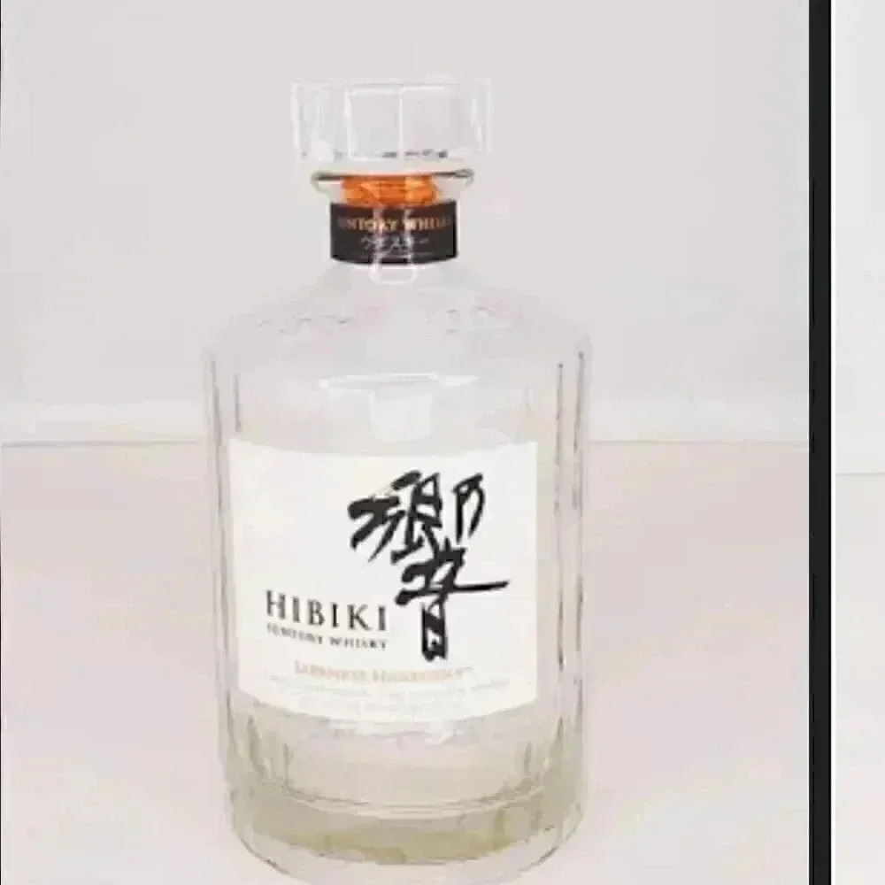 Decorative bottle HIBIKI suntory whisky empty bottle